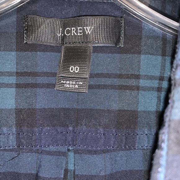J. Crew Beaded Chevron Popover In Plaid - Picture 12 of 16